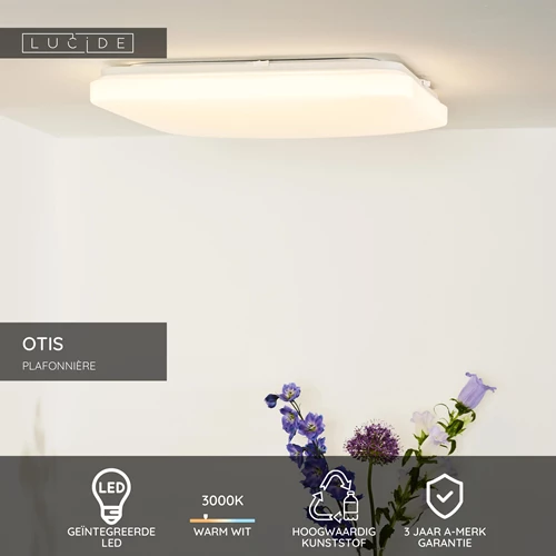 Lucide OTIS - Plafonnière - LED - 1x42W 3000K - Opaal - USP